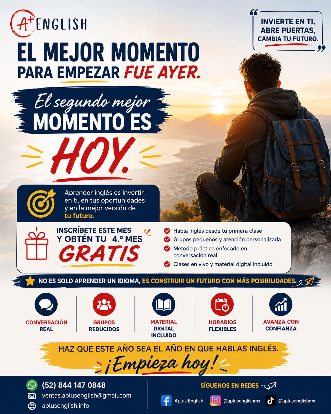 El mejor momento para empezar fue ayer. Imagen
