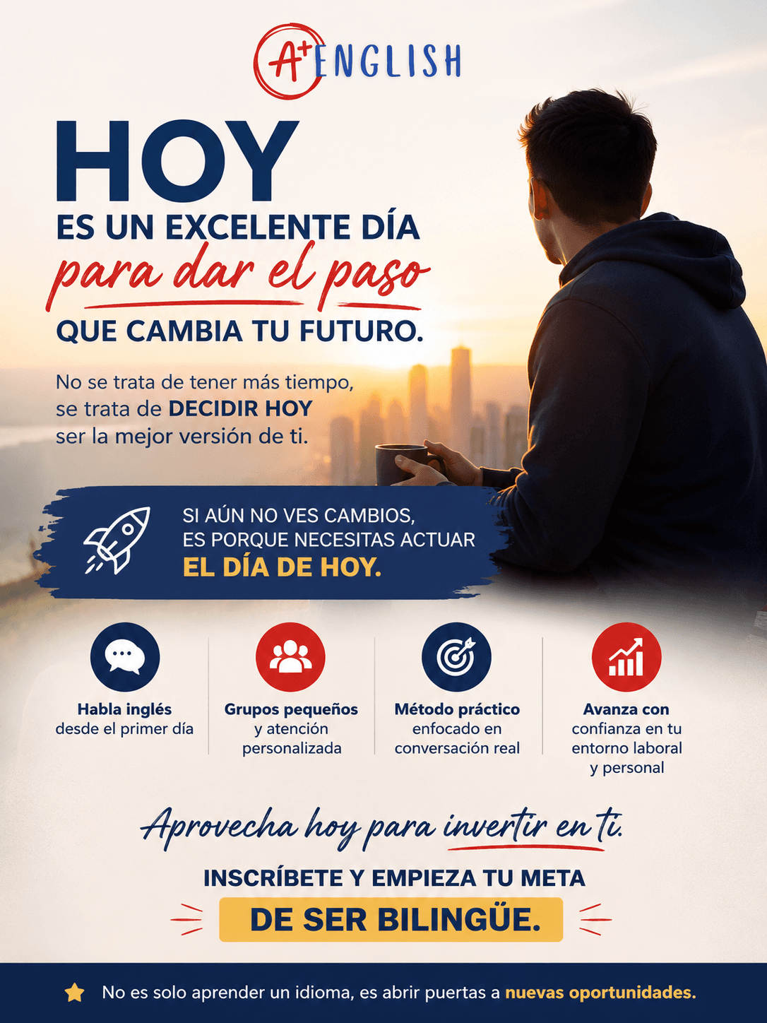 Hoy es el dia para dar el paso