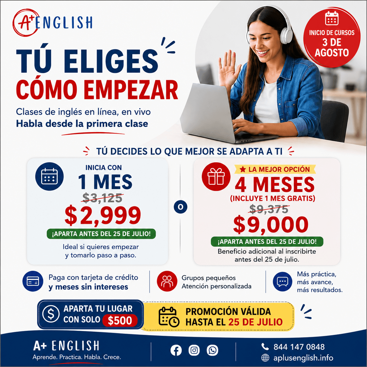 Tu eliges como empezar